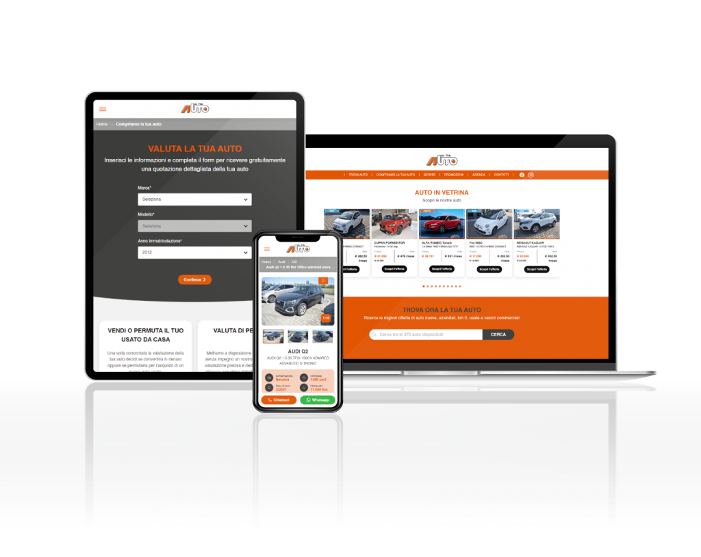 Portale per la vendita di auto e veicoli commerciali latuauto.it di Degiorgi