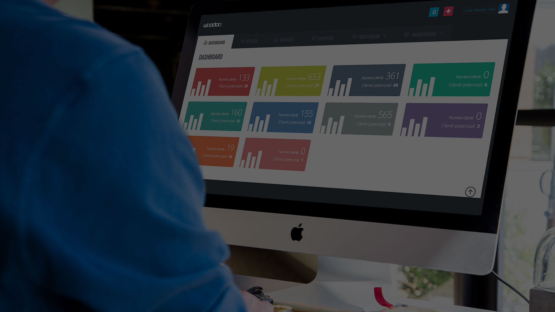 Schermata dei rendiconti provvigionali nel CRM su misura di Decobrands