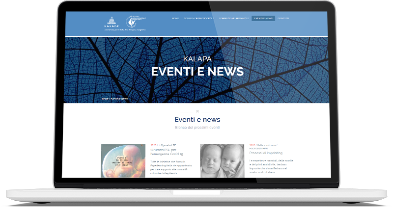 Sito web per associazione culturale Kalapa realizzato da Woodoo
