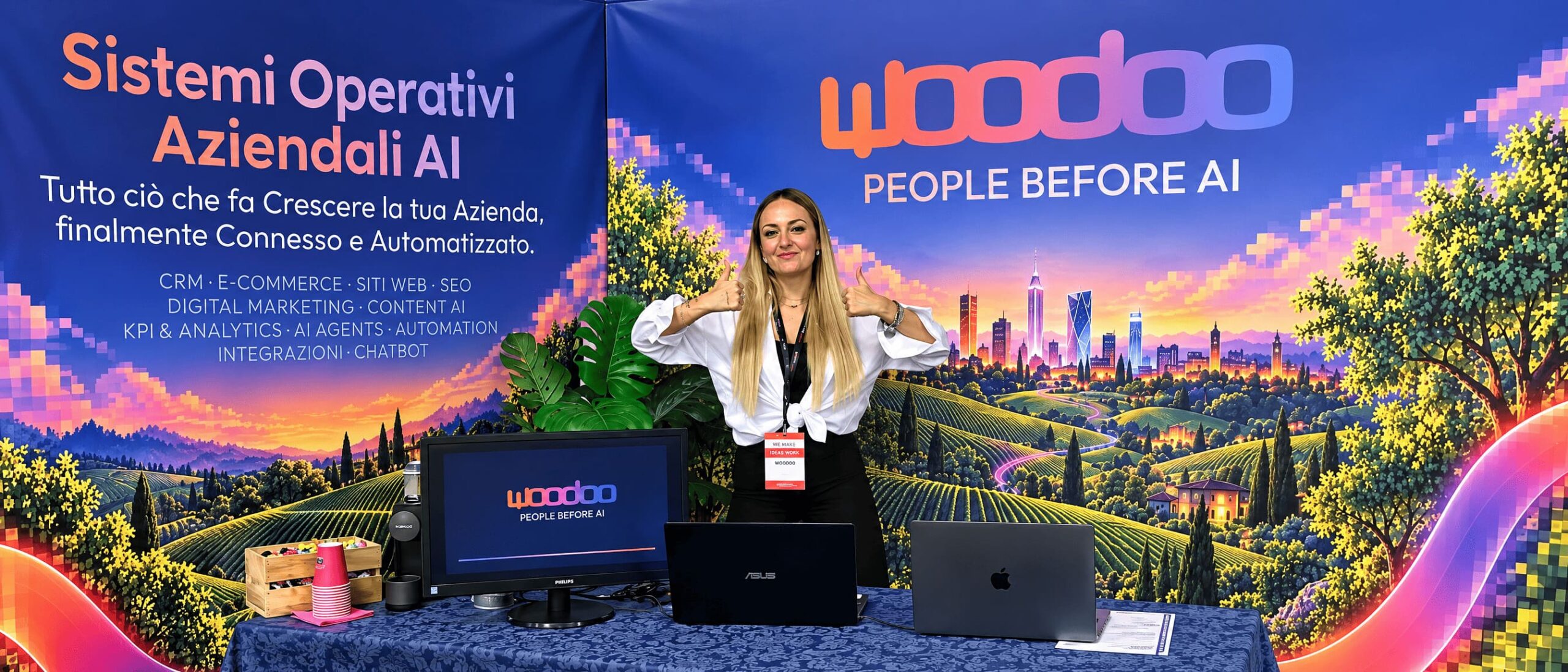 Stand di Woodoo al Global Summit Digital Marketing 2026